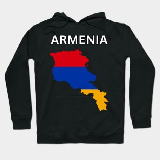 Armenia Flag Map Hoodie